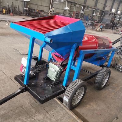 放出サイズ 金鉱石採掘設備 移動金加工 ドラムシブマシン