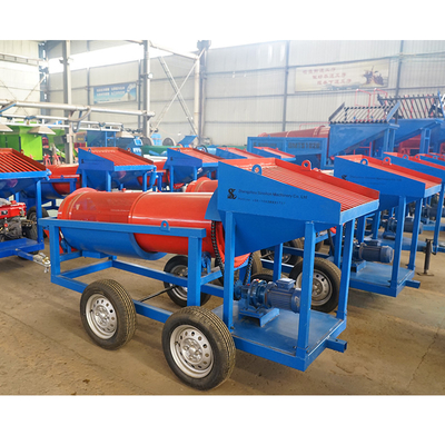 小規模生産能力 620 KG 移動金トランメルスクリーン