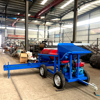小規模生産能力 620 KG 移動金トランメルスクリーン