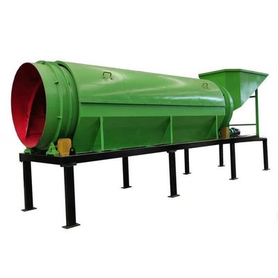容量 50-500t/h 流量カウンター 薪チップ/堆肥肥 ローટરીドラムスクリーン