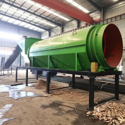 容量 50-500t/h 流量カウンター 薪チップ/堆肥肥 ローટરીドラムスクリーン