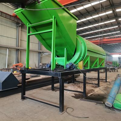 容量 50-500t/h 流量カウンター 薪チップ/堆肥肥 ローટરીドラムスクリーン