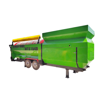 鉱山分離 モバイル トラム 洗濯機 2000 KG ポータブル ローータリー ドラム スクリーン