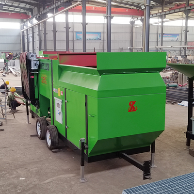 鉱山分離 モバイル トラム 洗濯機 2000 KG ポータブル ローータリー ドラム スクリーン