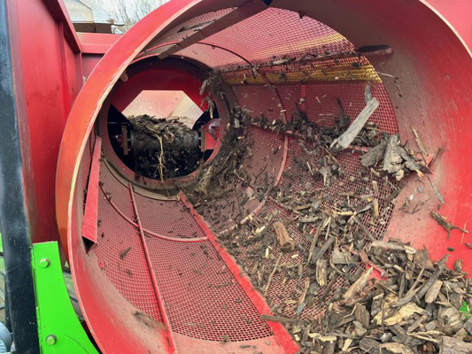 移動式 堆肥 トランメル スクリーン 輸送機 重力分離器 表面土