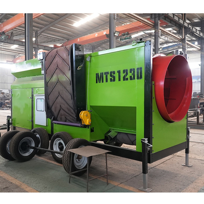 エネルギー鉱山回転シフト機 2200KG容量 コンポストトランメルスクリーン