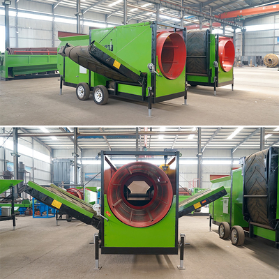 2000 KG オーダーメイド ローリング モバイル トラムル スクリーン 堆肥 土砂砂砂砂木チップス