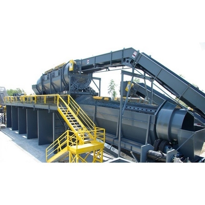 製造工場からの 2200 KG 廃棄物ゴミリサイクルライン MSW トロンメルスクリーン