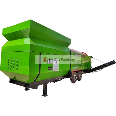 モバイル トロンメル ドラム シーブ スクリーン 分離 マシン コンベヤー 角 25 度 2200 KG