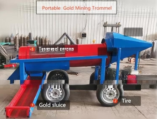 便利に操作されたダイヤモンド鉱山分離器 洗濯機 モバイルトランメルスクリーンプラント
