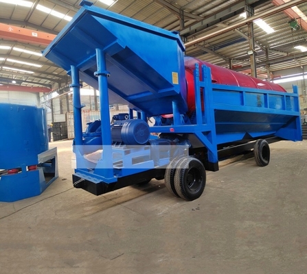 80-150t/h 容量 鉄鋼 鉱物分離 金とダイヤモンド 鉱業 移動式トランメルスクリーン