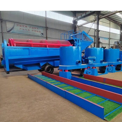 80-150t/hの容量を持つ移動式トロンメルスクリーン鉱物金ダイヤモンド洗濯機