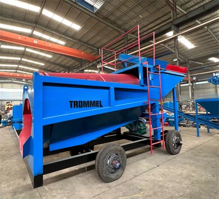 50トンの容量 ダブルスクリーン ゴールドウォッシュ トラムル マシン 多重素材出力