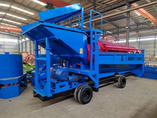 6500 KG 鉱山集中 移動金加工工場 黄金トロンメルのスクリーニング
