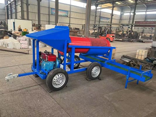 モバイルゴールド鉱山 トラムルスクリーン 5-10 トン 定番オプションの流水装置