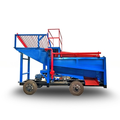 金鉱山 集中装置 1900 KG モバイル トラムルとスピナー分離器