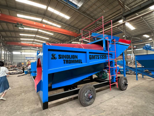 金鉱山 集中装置 1900 KG モバイル トラムルとスピナー分離器