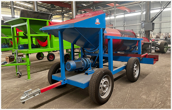 620 KG ゴールド鉱山 トラムル マシン 給餌 サイズ 300mm 未満 携帯