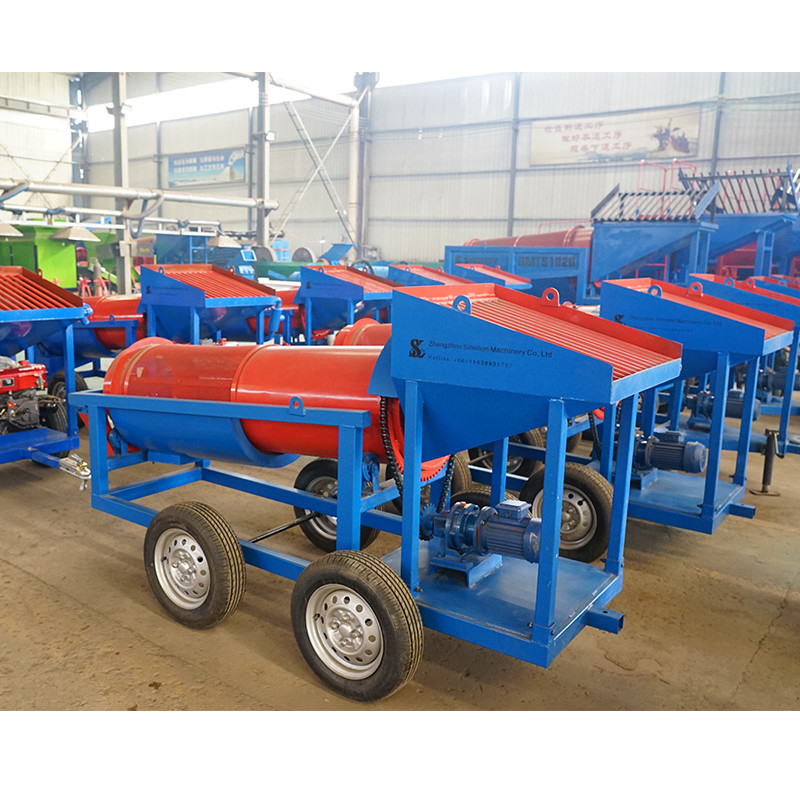 小規模生産能力 620 KG 移動金トランメルスクリーン