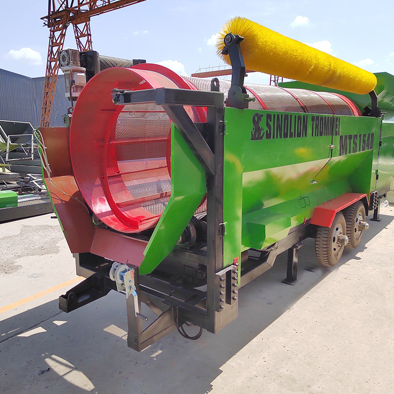 2000 KG オーダーメイド ローリング モバイル トラムル スクリーン 堆肥 土砂砂砂砂木チップス