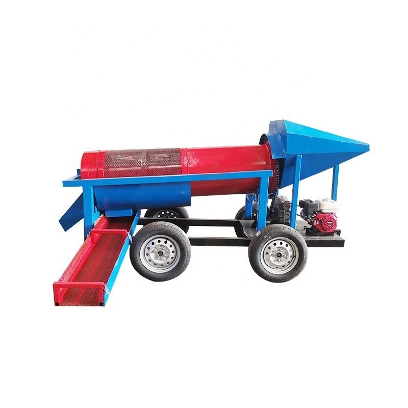 モバイルゴールド鉱山 トラムルスクリーン 5-10 トン 定番オプションの流水装置